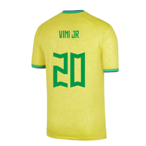 2022-2023 Brazil Little Boys Home Shirt (Vini JR 20)