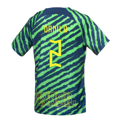 2022-2023 Brazil Pre-Match Football Shirt (Green) (Danilo 2)