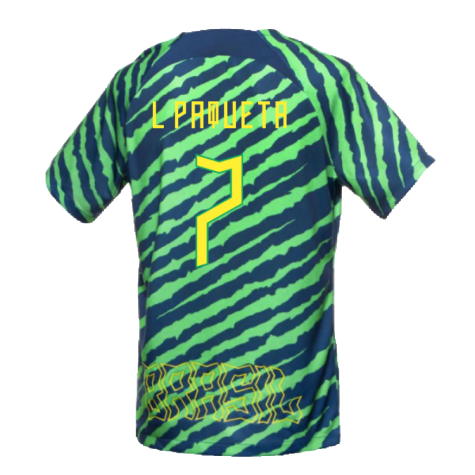 2022-2023 Brazil Pre-Match Football Shirt (Green) (L Paqueta 7)