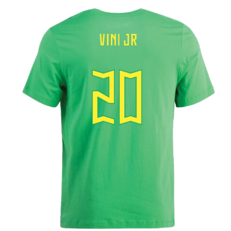 2022-2023 Brazil Swoosh Tee (Green) (Vini JR 20)
