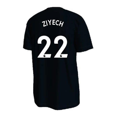 2022-2023 Chelsea Crest Tee (Black) (ZIYECH 22)