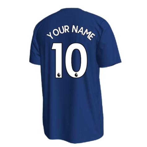 2022-2023 Chelsea Crest Tee (Blue) (Your Name)