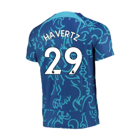 2022-2023 Chelsea Pre-Match Training Shirt (Blue) (HAVERTZ 29)