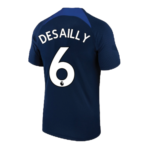 2022-2023 Chelsea Training Shirt (Navy) (DESAILLY 6)