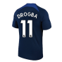 2022-2023 Chelsea Training Shirt (Navy) (DROGBA 11)