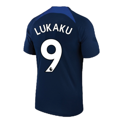 2022-2023 Chelsea Training Shirt (Navy) (LUKAKU 9)