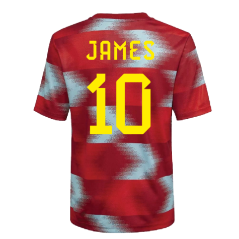 2022-2023 Colombia Pre-Match Shirt (Kids) (JAMES 10)