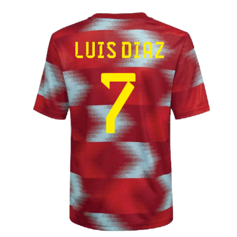 2022-2023 Colombia Pre-Match Shirt (Kids) (LUIS DIAZ 7)