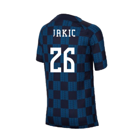 2022-2023 Croatia Pre-Match Training Shirt (Kids) (Jakic 26)