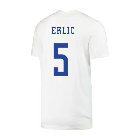 2022-2023 Croatia Swoosh T-Shirt - White (Kids) (Erlic 5)