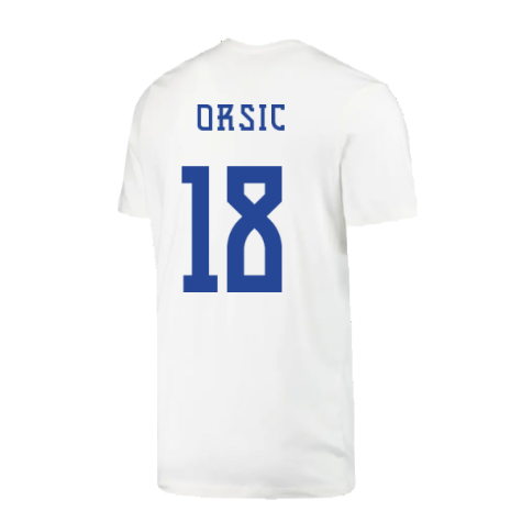 2022-2023 Croatia Swoosh T-Shirt - White (Kids) (Orsic 18)