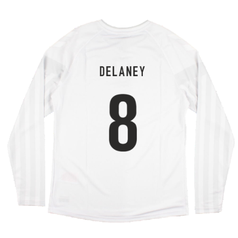 2022-2023 Denmark Long Sleeve Away Shirt (Delaney 8)