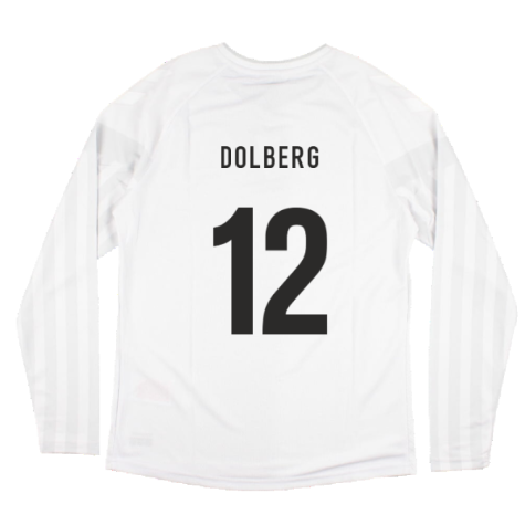 2022-2023 Denmark Long Sleeve Away Shirt (Dolberg 12)