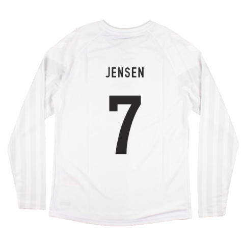 2022-2023 Denmark Long Sleeve Away Shirt (Jensen 7)