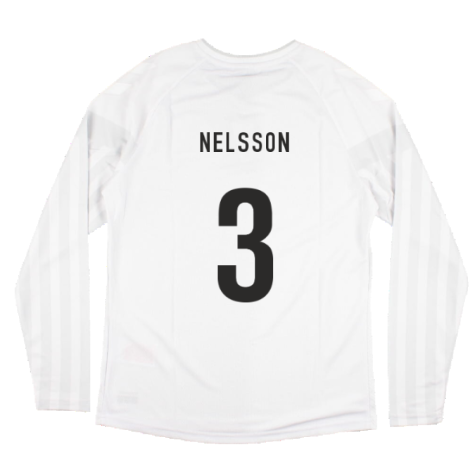 2022-2023 Denmark Long Sleeve Away Shirt (Nelsson 3)