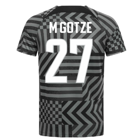 2022-2023 Eintracht Frankfurt Pre-Match Shirt (Black) (M GOTZE 27)
