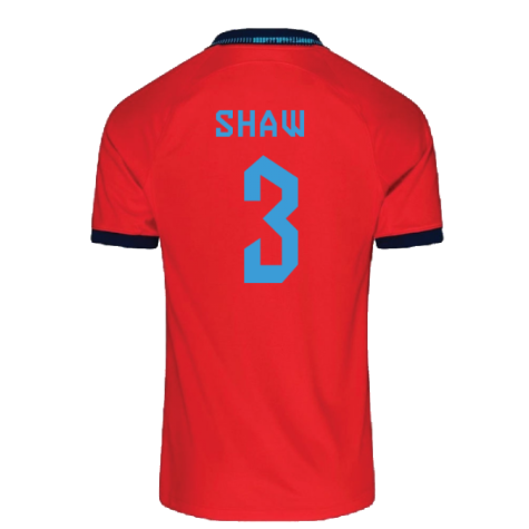 2022-2023 England Away Shirt (Kids) (Shaw 3)