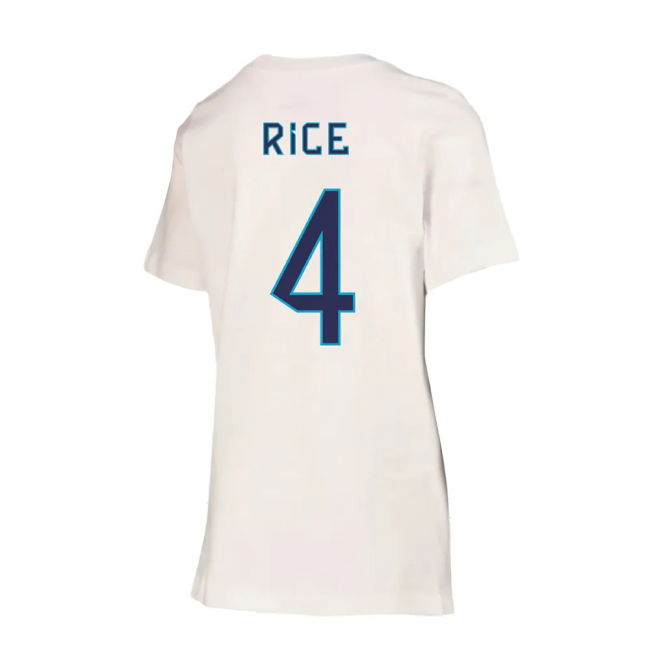 2022-2023 England Crest Tee (White) - Kids (Rice 4)