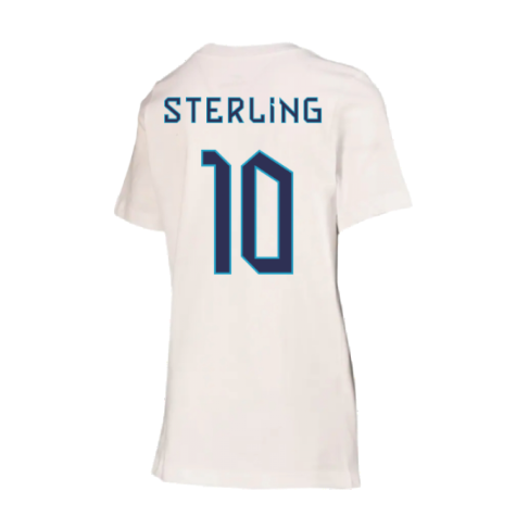 2022-2023 England Crest Tee (White) - Kids (Sterling 10)