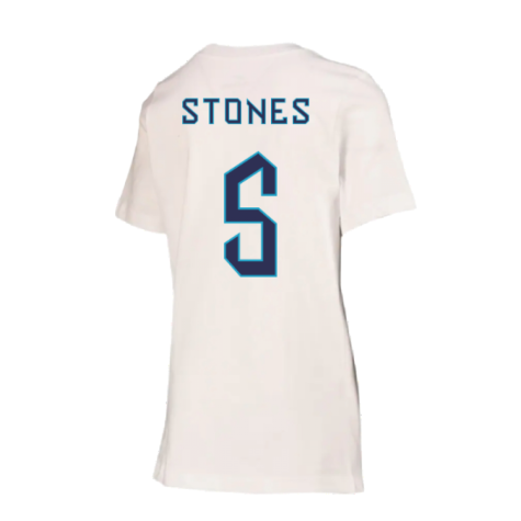 2022-2023 England Crest Tee (White) - Kids (Stones 5)