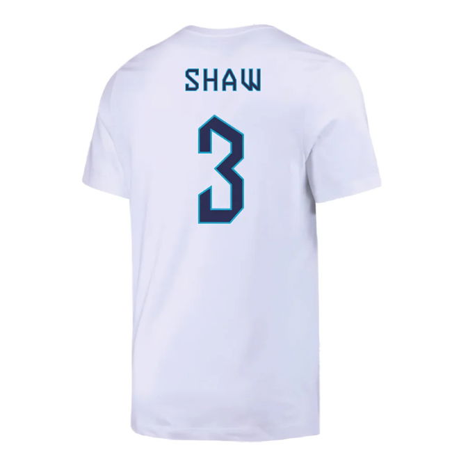 2022-2023 England Crest Tee (White) (Shaw 3)