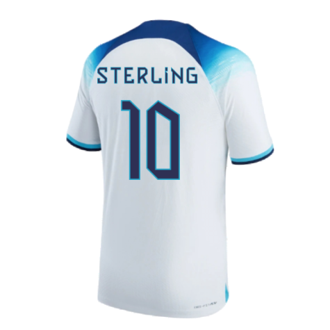 2022-2023 England Home Match Vapor Shirt (Sterling 10)