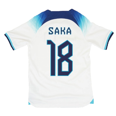2022-2023 England Home Shirt (Kids) (SAKA 18)