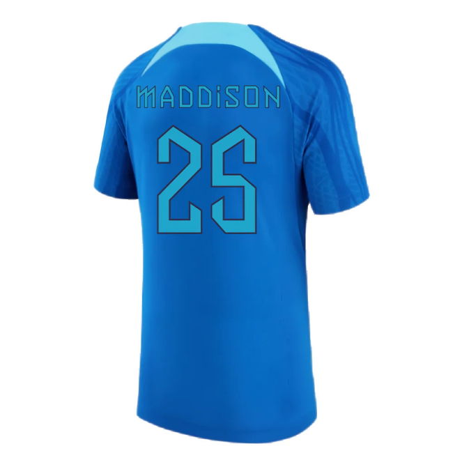 2022-2023 England Strike Dri-FIT Training Shirt (Blue) (Maddison 25)