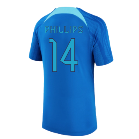 2022-2023 England Strike Dri-FIT Training Shirt (Blue) (Phillips 14)