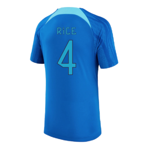 2022-2023 England Strike Dri-FIT Training Shirt (Blue) (Rice 4)
