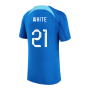 2022-2023 England Strike Training Shirt (Blue) - Kids (White 21)
