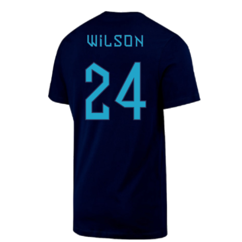 2022-2023 England Three Lions Swoosh Tee (Navy) (Wilson 24)