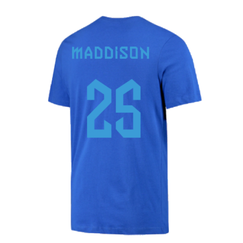 2022-2023 England Three Lions Tee (Blue) (Maddison 25)