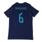 2022-2023 England Three Lions Tee (Navy) - Kids (Maguire 6)