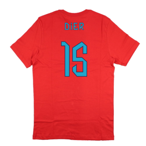 2022-2023 England World Cup Crest Tee (Red) (Dier 15)