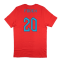 2022-2023 England World Cup Crest Tee (Red) (Foden 20)