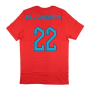 2022-2023 England World Cup Crest Tee (Red) - Kids (Bellingham 22)