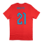 2022-2023 England World Cup Crest Tee (Red) - Kids (White 21)