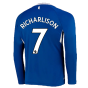 2022-2023 Everton Home Long Sleeve Shirt (RICHARLISON 7)