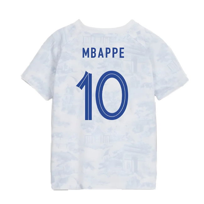 2022-2023 France Away Little Boys Mini Kit (Mbappe 10)
