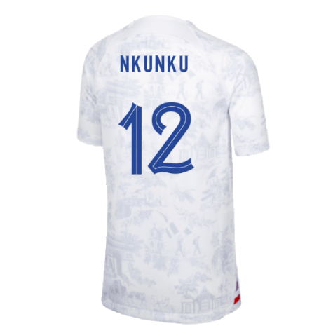 2022-2023 France Away Shirt (Kids) (Nkunku 12)