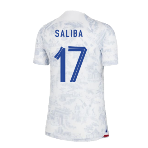 2022-2023 France Away Shirt (Ladies) (Saliba 17)