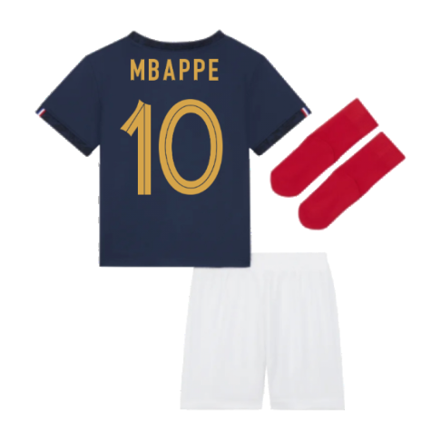 2022-2023 France Home Baby Kit (Infants) (Mbappe 10)