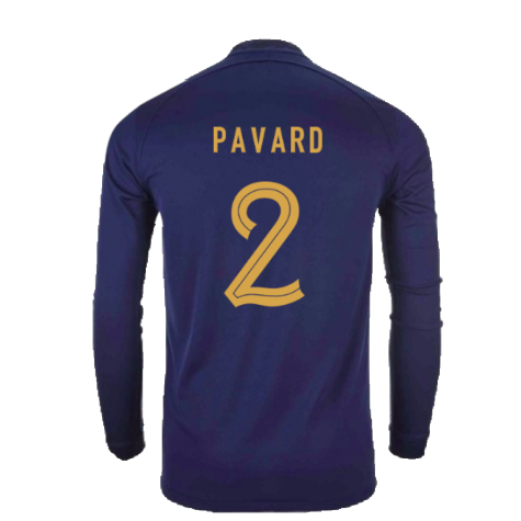 2022-2023 France Home Long Sleeve Shirt (Pavard 2)