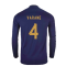 2022-2023 France Home Long Sleeve Shirt (Varane 4)