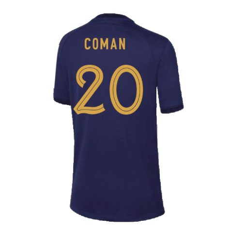 2022-2023 France Home Shirt - Kids (Coman 20)
