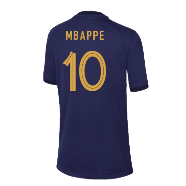 2022-2023 France Home Shirt - Kids (Mbappe 10)