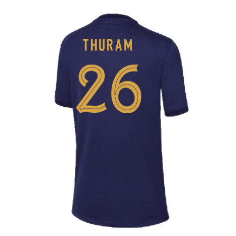 2022-2023 France Home Shirt - Kids (Thuram 26)