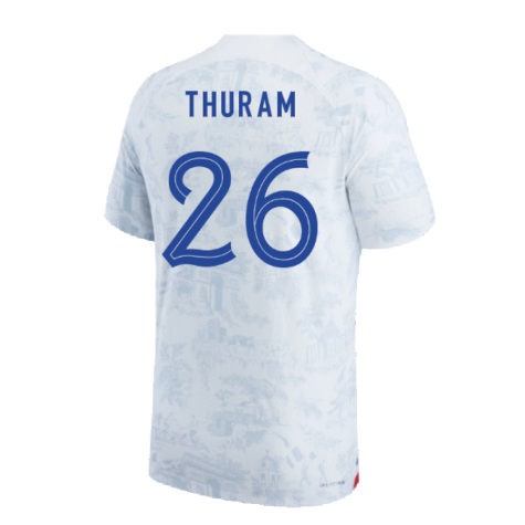 2022-2023 France Match ADV Dri-Fit Away Shirt (Thuram 26)