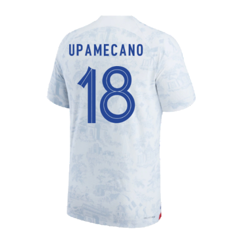 2022-2023 France Match ADV Dri-Fit Away Shirt (Upamecano 18)